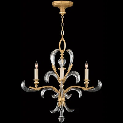 Beveled Arcs 28" Round Chandelier | Perigold