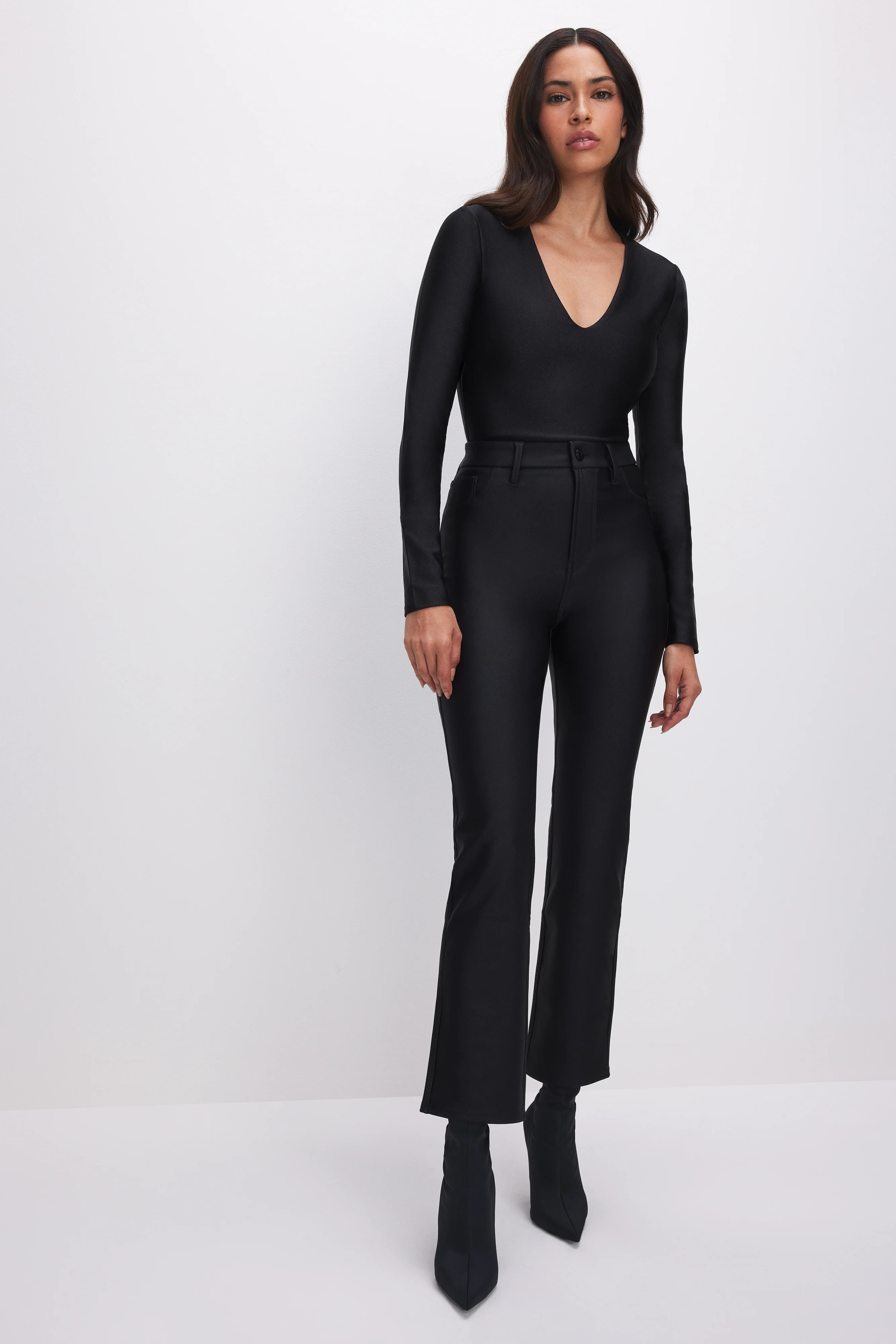 COMPRESSION SHINE STRAIGHT PANTS | Good American