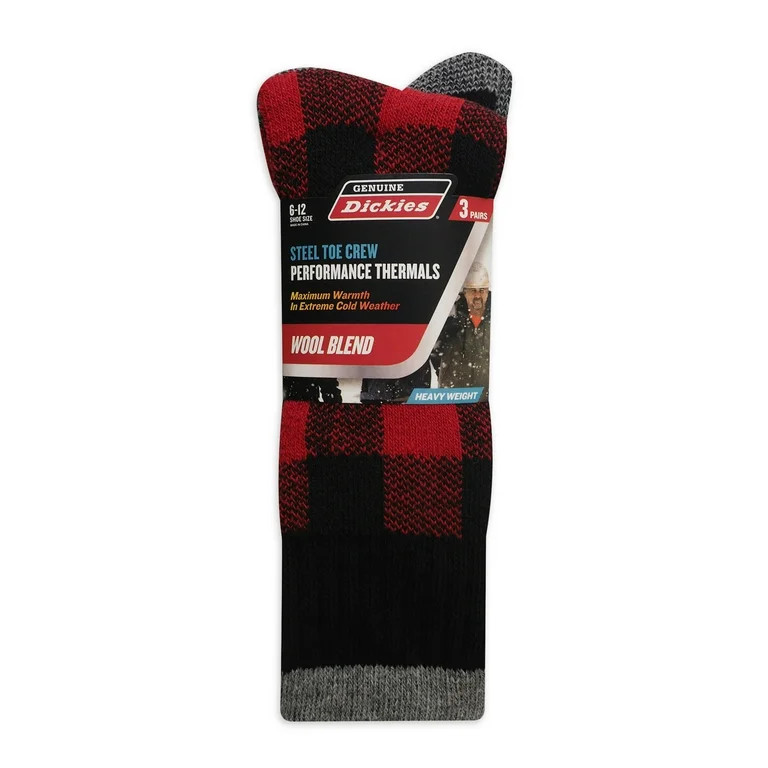 Dickies P3 Wool Buffalo Plaid Thermal Crew | Walmart (US)