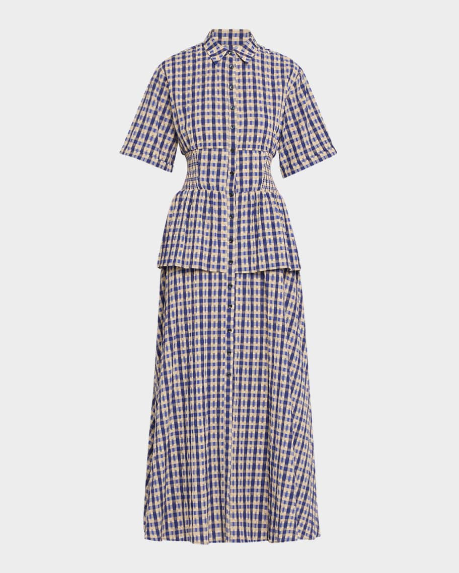 Boogie Woogie Bugle Boy Maxi Shirtdress | Neiman Marcus