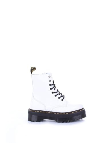 Dr. Martens, Jadon 8-Eye Smooth Leather Platform Boot for Men and Women, White Polished Smooth, 6M/7W | Amazon (US)