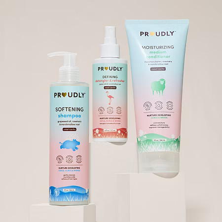 Proudly 3-pc. Curls & Waves Haircare Set, One Size, Vanilla | JCPenney