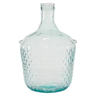 Aquamarine Honeycomb Glass Bottle Vase, 17 in. | Kirkland's Home