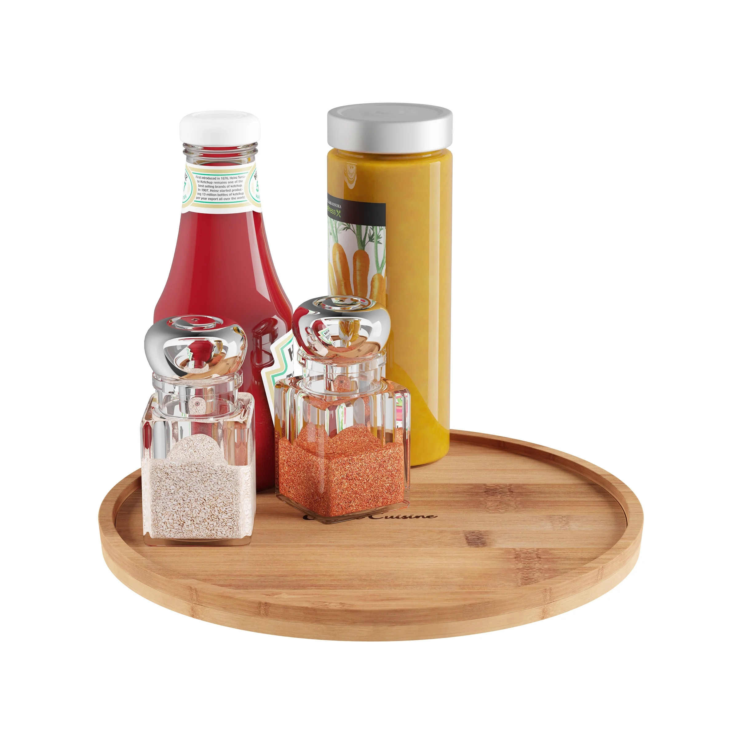 Lazy Susan – All-Natural Bamboo Round Single Tier Turntable Kitchen, Pantry and Vanity Organize... | Walmart (US)