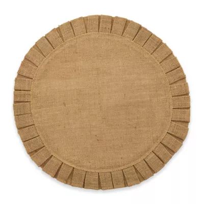 Bee & Willow™ Home Ruffled Edge Jute Placemat in Natural | Bed Bath & Beyond