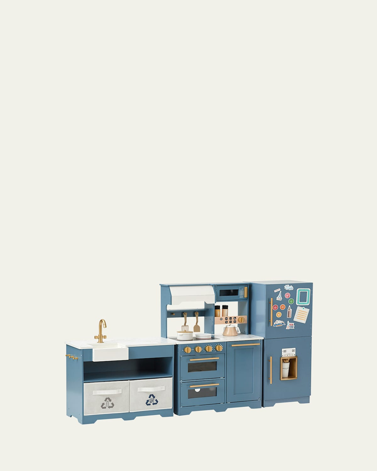 Kid's Little Chef Atlanta Large Modular Play Kitchen W/ Play Food & Kitchen Accessories | Bergdorf Goodman