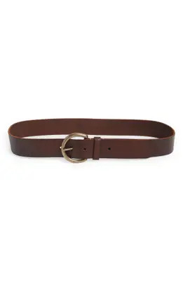 Frye Flat Leather Belt in Brown at Nordstrom Rack, Size X-Large | Nordstrom Rack