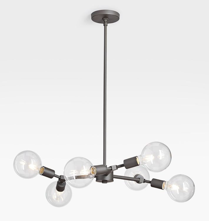 Salem 24" Bare-Bulb Chandelier | Rejuvenation
