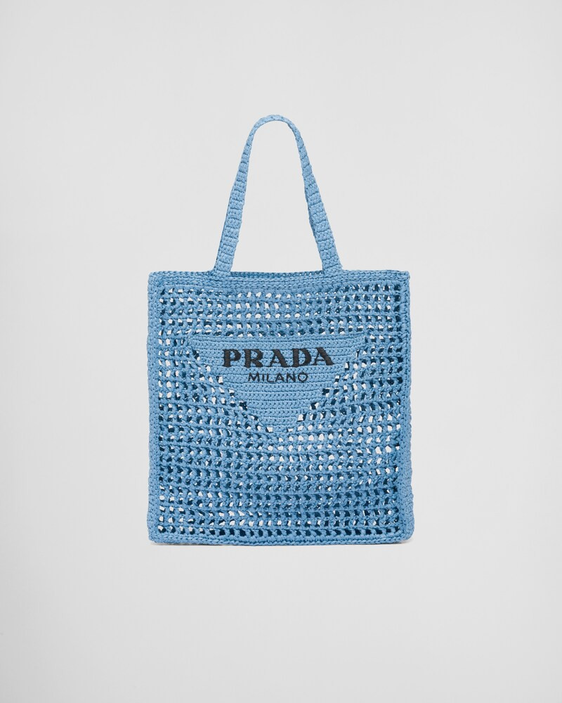 Raffia tote bag | Prada Spa US