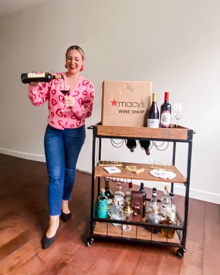 Roses are red and Cabernet is, too, if you were a bottle of wine, I’d choose you! 🤪 happy Valentine’s Day! How great is this industrial bar cart?! Perfect for hosting as the top detaches to double as a serving tray, and great for storage of all our drink and elixir goodies. PS: Macys wine shop is perfect for all your date night needs! 

#LTKFind #LTKhome #LTKGiftGuide