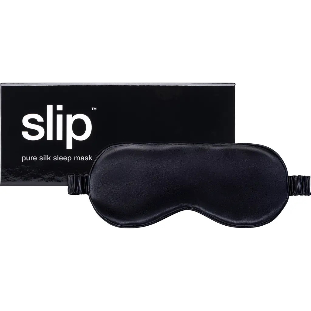 Slip pure silk sleep mask in black