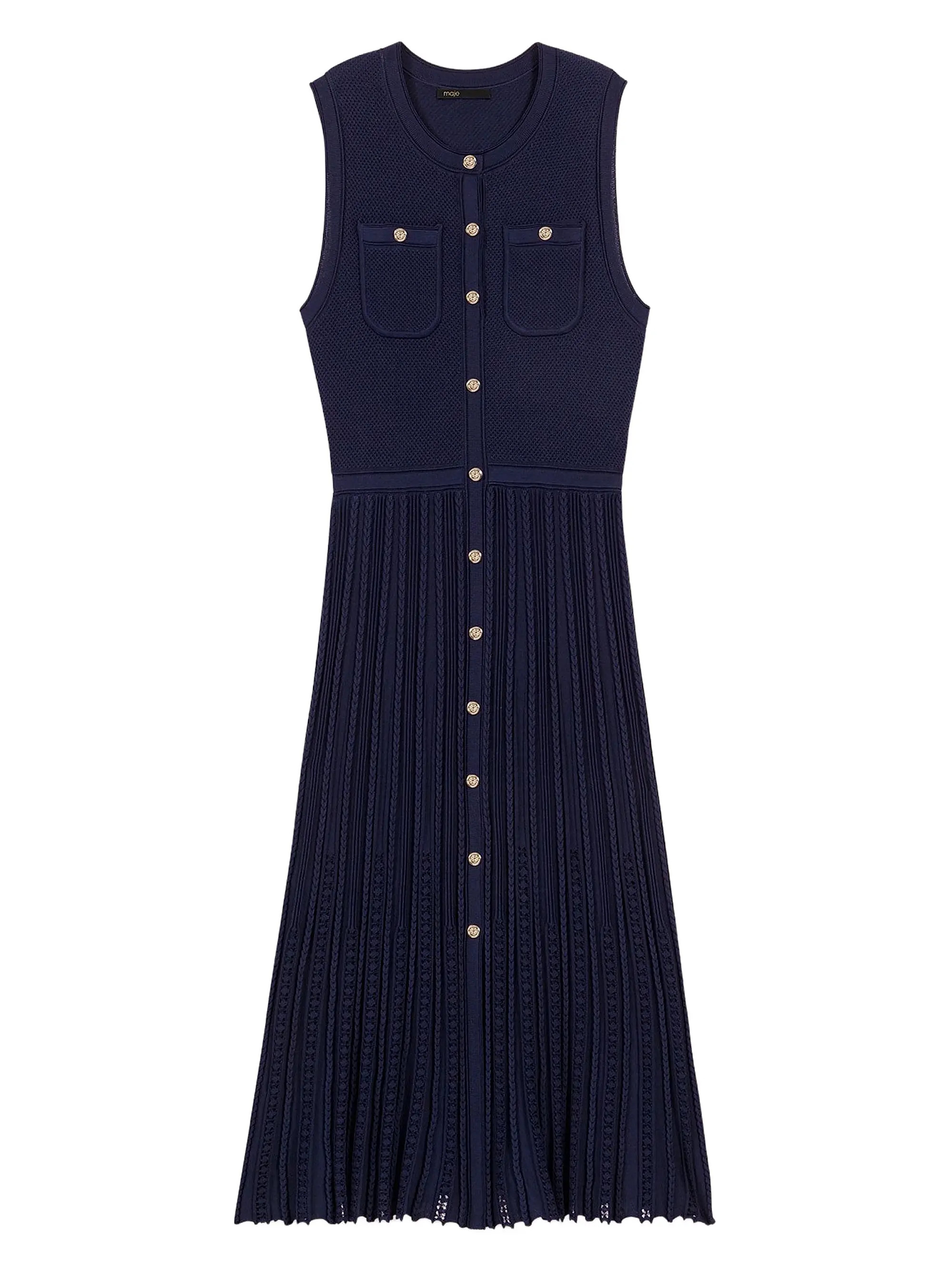 Pleated Knit Midi Dress | Saks Fifth Avenue