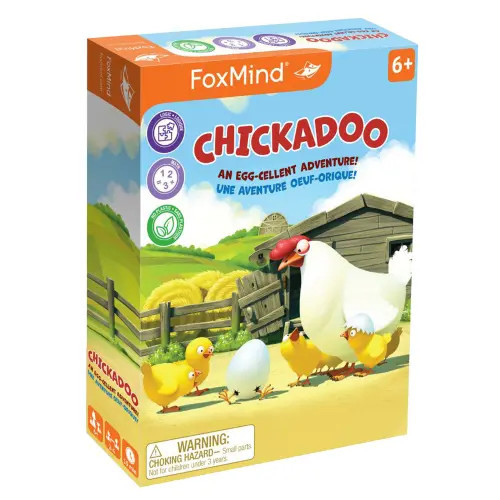 FoxMind Games Chickadoo Card Game, Eggciting Family Game Night,Ages 5+ in Multicolored at Nordstrom | Nordstrom