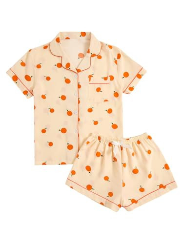 Verdusa Pajamas For Women Set 2 Piece Summer Pajama Sets Cute Pjs Lounge Matching Button Shirt wi... | Amazon (US)