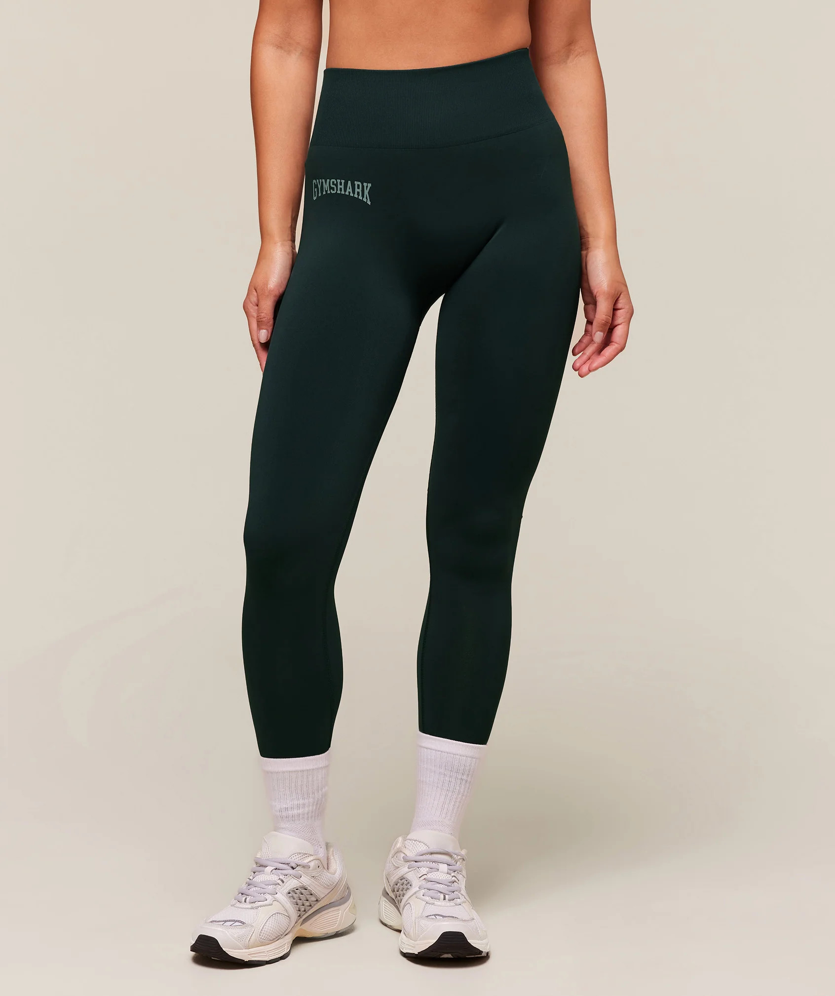 Gymshark Everyday Seamless Graphic Leggings - Darkest Teal | Gymshark UK