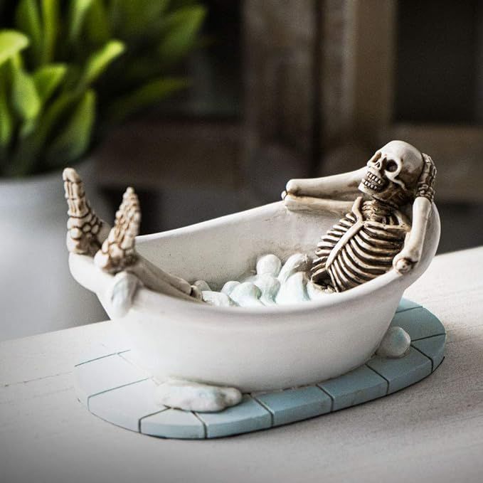 Pacific Giftware Life After Death Skull in The Bath Tub After Life Collection Home Decor Resin Fi... | Amazon (US)
