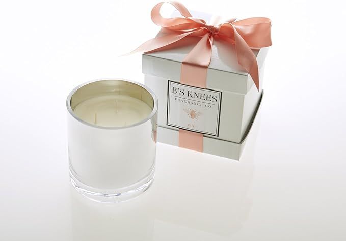 Bs Knees - Eliza - Multi-Wick Natural Essential Oil Scented Candle (Silver) | Amazon (US)