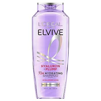 L'Oreal Paris Elvive Hyaluron Plump Hydrating Shampoo for Dehydrated, Dry Hair Infused with Hyalu... | Amazon (US)