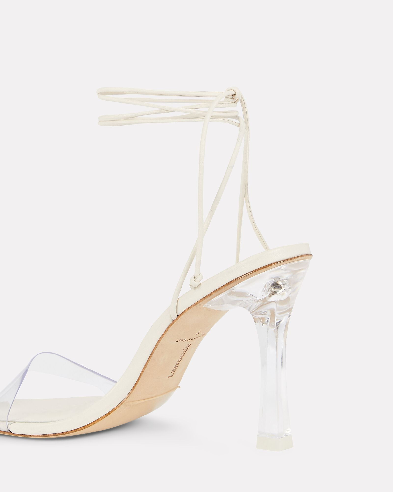 Gloria Vinyl Ankle-Wrap Sandals | INTERMIX