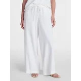 Time and Tru Women's Wide Leg Linen Blend Pants, Sizes XS-4X | Walmart (US)