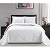 Mk Collection 3pc King/California King Over Size 118"x106" Diamond Bedspread Bed-Cover Embossed S... | Amazon (US)
