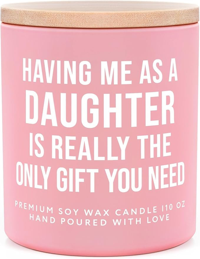 Funny Mothers Day Birthday Gifts for Mom, Handmade Moms Candle Soy Wax, Mom Birthday Gifts from D... | Amazon (US)