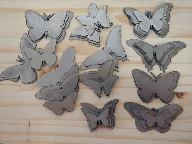 Butterflies Steel Craft Supply Metal Butterfly Hobby Grab Bag 2 Lb - Etsy | Etsy (US)