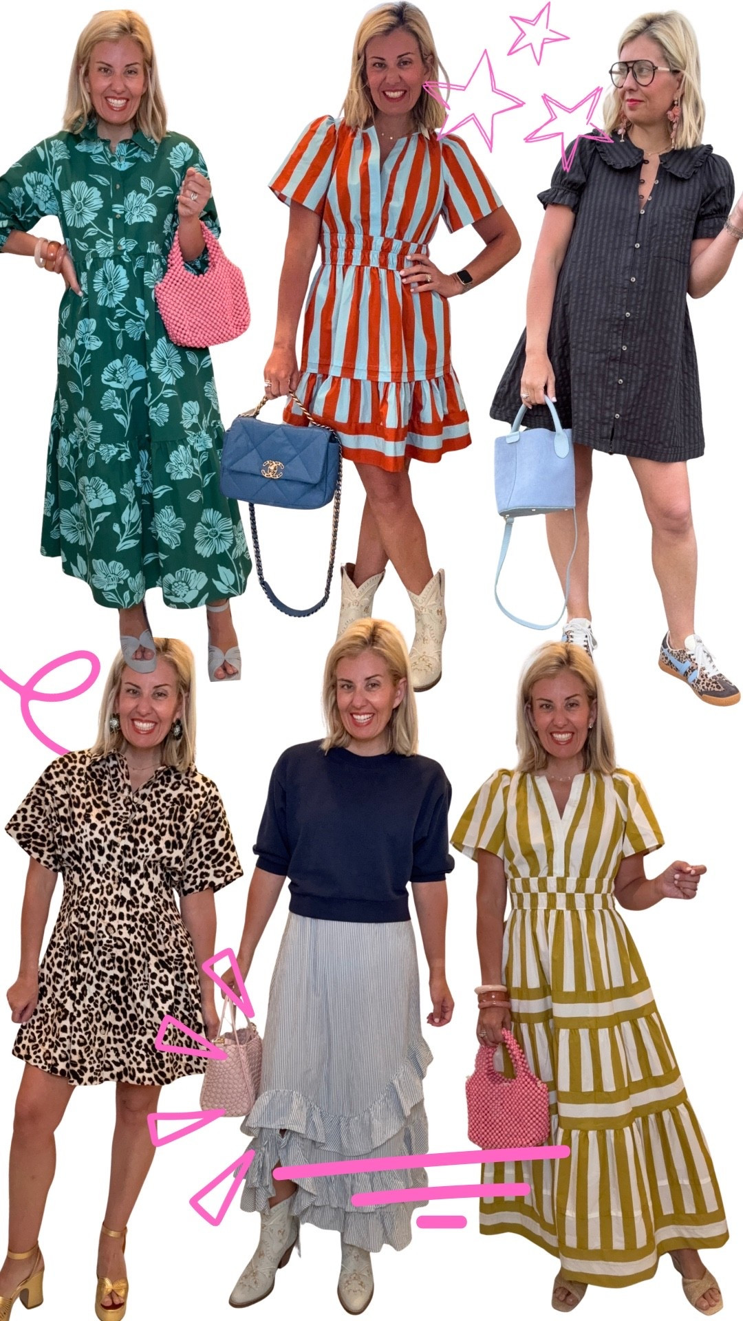 Dress obsessed and saving 20% off orders of $100+ with code Catherine20… this weekend only!

My size preferences:
Bettina- size xs
Short somerset- size xs
Kiera - size small
Tobie- size small
Twofer- size xs
Long somerset- size xs (sometimes I get petite)

#LTKOver40 #LTKSaleAlert #LTKSpringSale