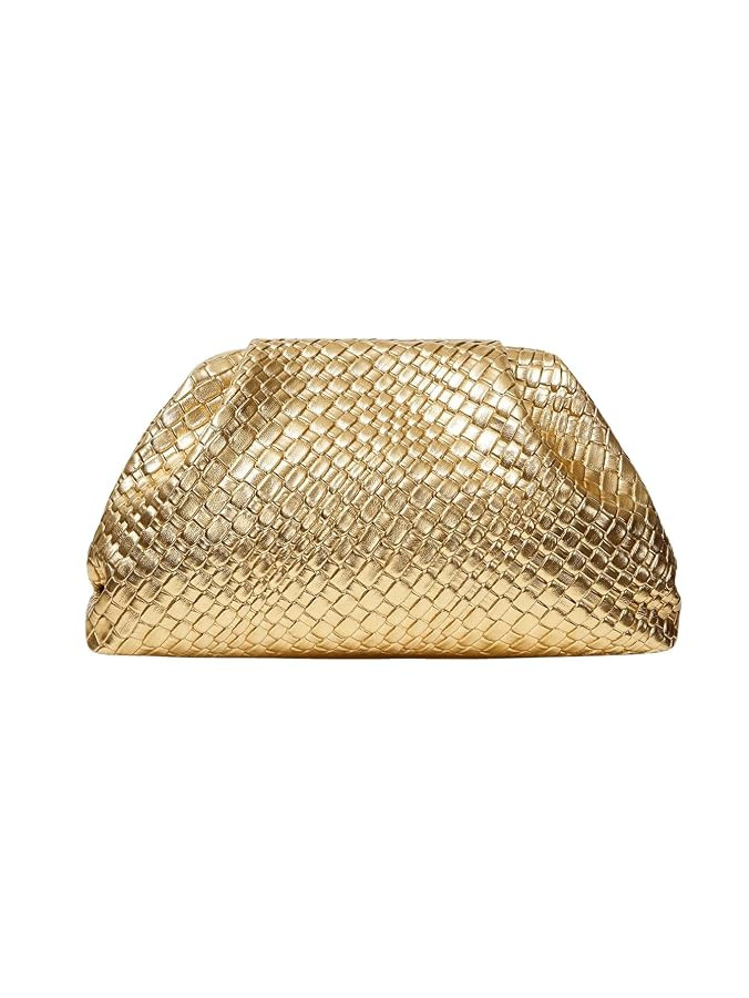 QWINEE Women's Woven Evening Bag Dumpling Clutch Purse No Strap Handbags Elegant Faux PU Leather ... | Amazon (US)