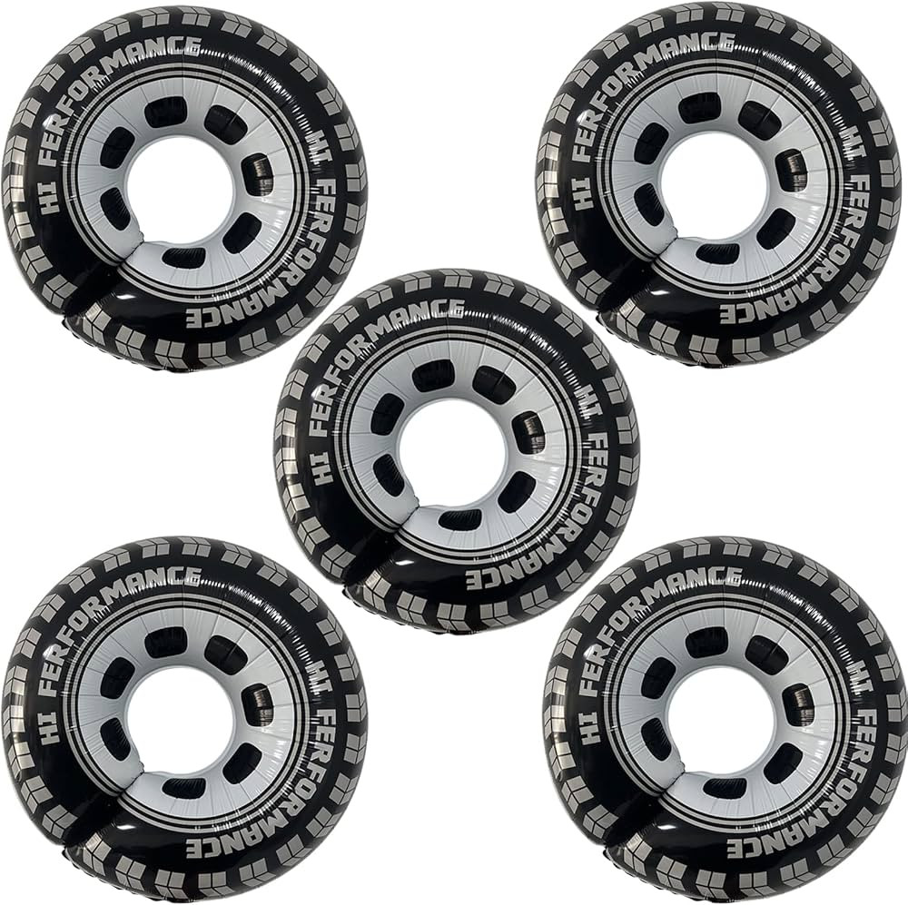 5pcs 30inch wheel balloons-race cars hot wheels birthday party decorations supplies for men. cars... | Amazon (US)