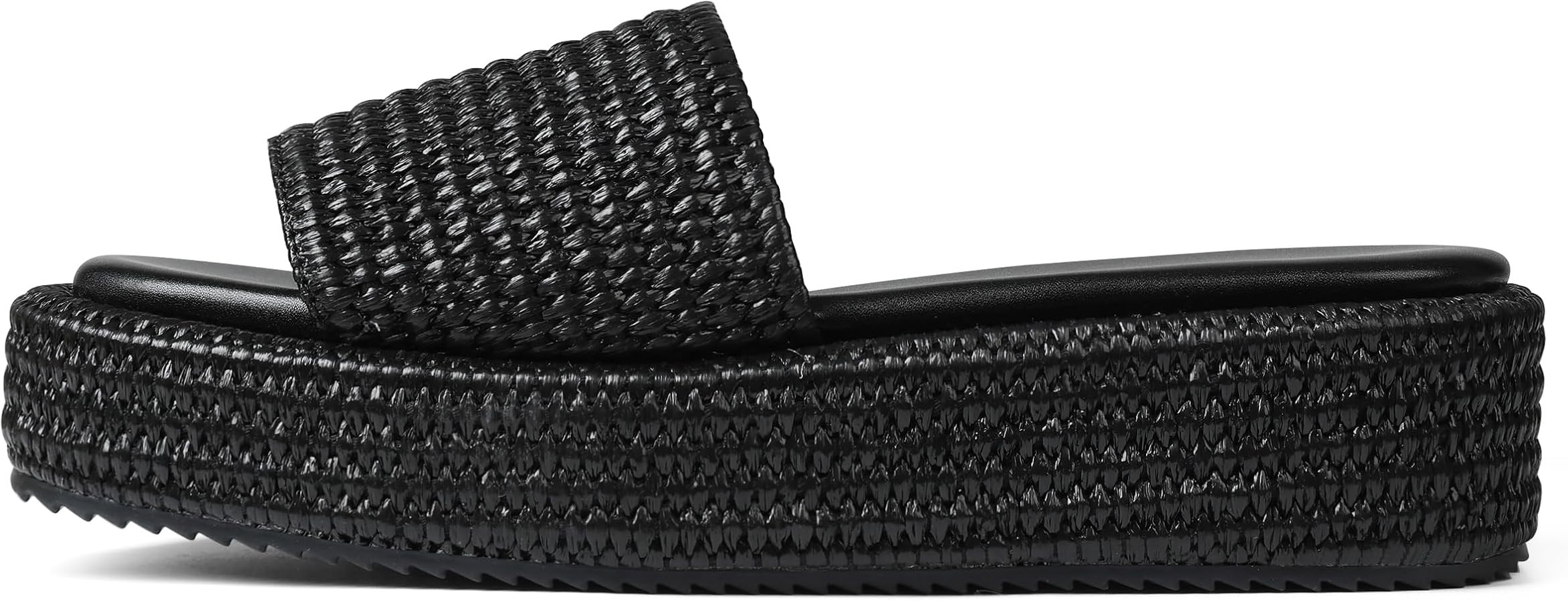 Platform Slip on Espadrille Sandals for Women Wedges Slides Bohemia Sandals Flatform Open Toe Bea... | Amazon (US)
