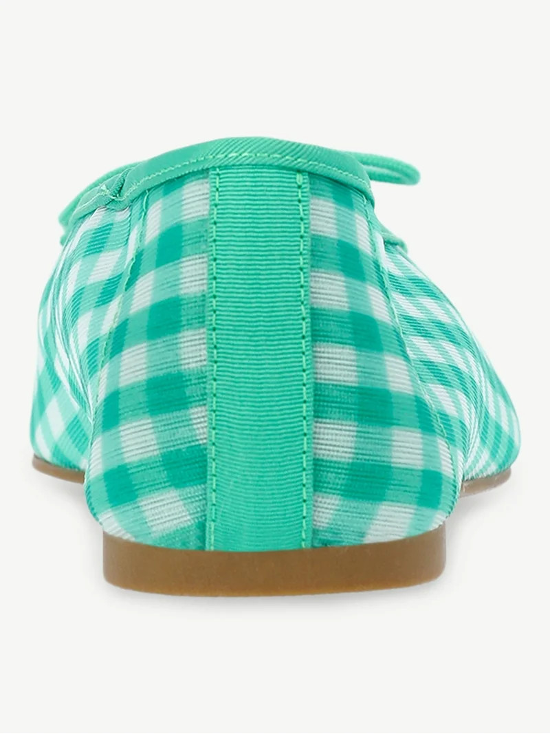 No Boundaries Women's Mesh Ballet Bow Flats | Walmart (US)