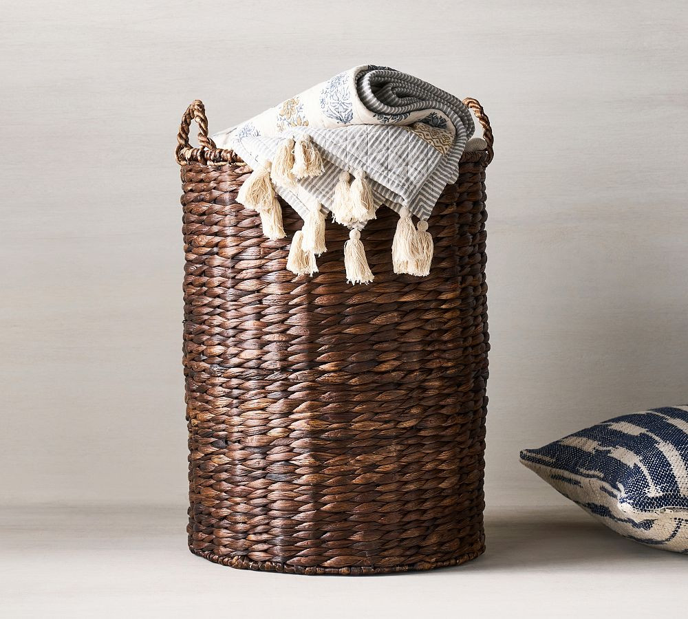 Raleigh Handwoven Seagrass Tote Basket | Pottery Barn (US)