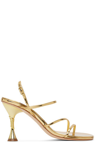 Studio Amelia - Gold Helix 90 Heeled Sandals | SSENSE