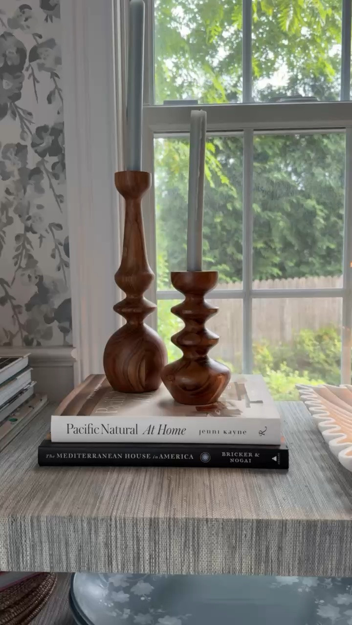 These wooden candlesticks are such a beautiful way to add warmth and texture to a space. I love the sculptural shape and natural wood tones paired with coffee table books and simple decor for a collected, timeless look.

wooden candlesticks, wood candle holders, coffee table styling, home decor accents, natural wood decor, fall home decor, living room styling, neutral home decor, organic modern decor, timeless interiors, girlonthehudson

#LTKHome #LTKSeasonal #LTKdayinmylife
