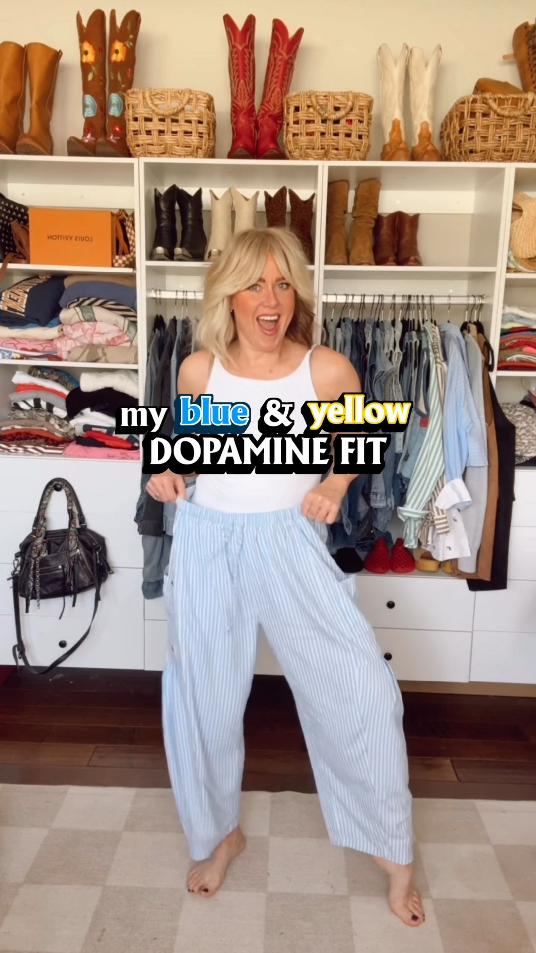 This fit was so fun and made me happy:) 
I think I’m obsessed with yellow and blue lately! 
Tank M
Denim jacket M
Belt M
Pants M
Shoes true to size
#springoutfit #amazonfashion 

 


#LTKootd #LTKOver40 #LTKgrwm