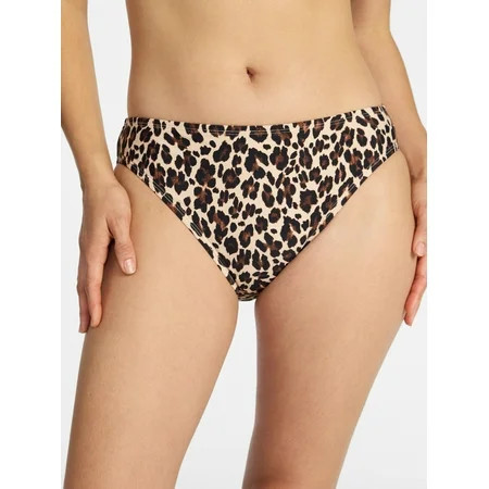 Time and Tru Women's and Women's Plus Mid Rise Bikini Swim Bottoms, Sizes XS-3X | Walmart (US)