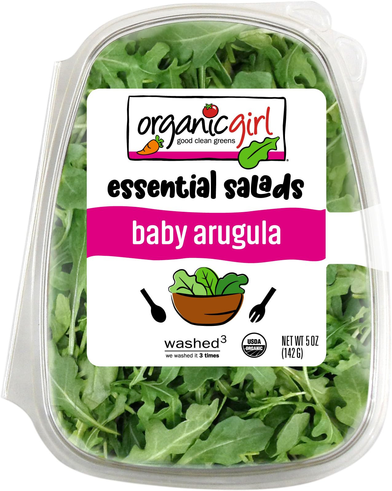 Organicgirl Baby Arugula Greens, Clamshell, 5 Oz | Amazon (US)