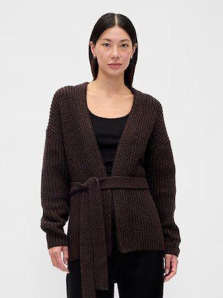 Oversized Wrap Cardigan Sweater | Gap (US)