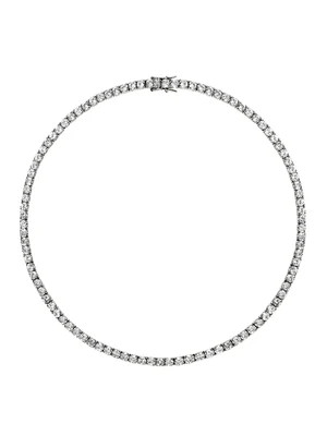 KATE RIVIÈRE NECKLACE IN 3.75MM LAB WHITE SAPPHIRE, STERLING SILVER | Dorsey