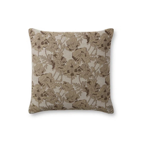 Chris Loves Julia x Loloi  Matilda Collection Beige / Mocha PCJ0008, Pillow | Birch Lane