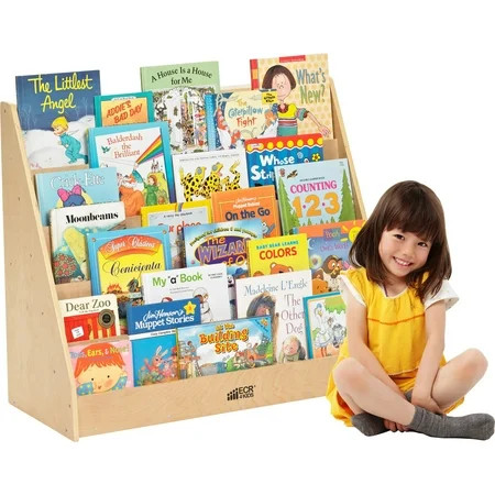 ECR4Kids Single Sided Book Display 15""x30""x36"" Woodgrain 0339 | Walmart (US)