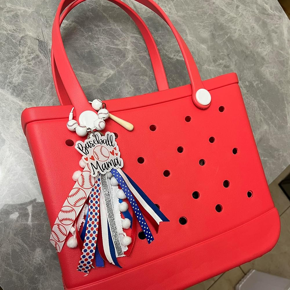Baseball Softball Soccer Football Volleyball Sports Mom Charms for Bogg Bag Accessories Tassel Ba... | Amazon (US)