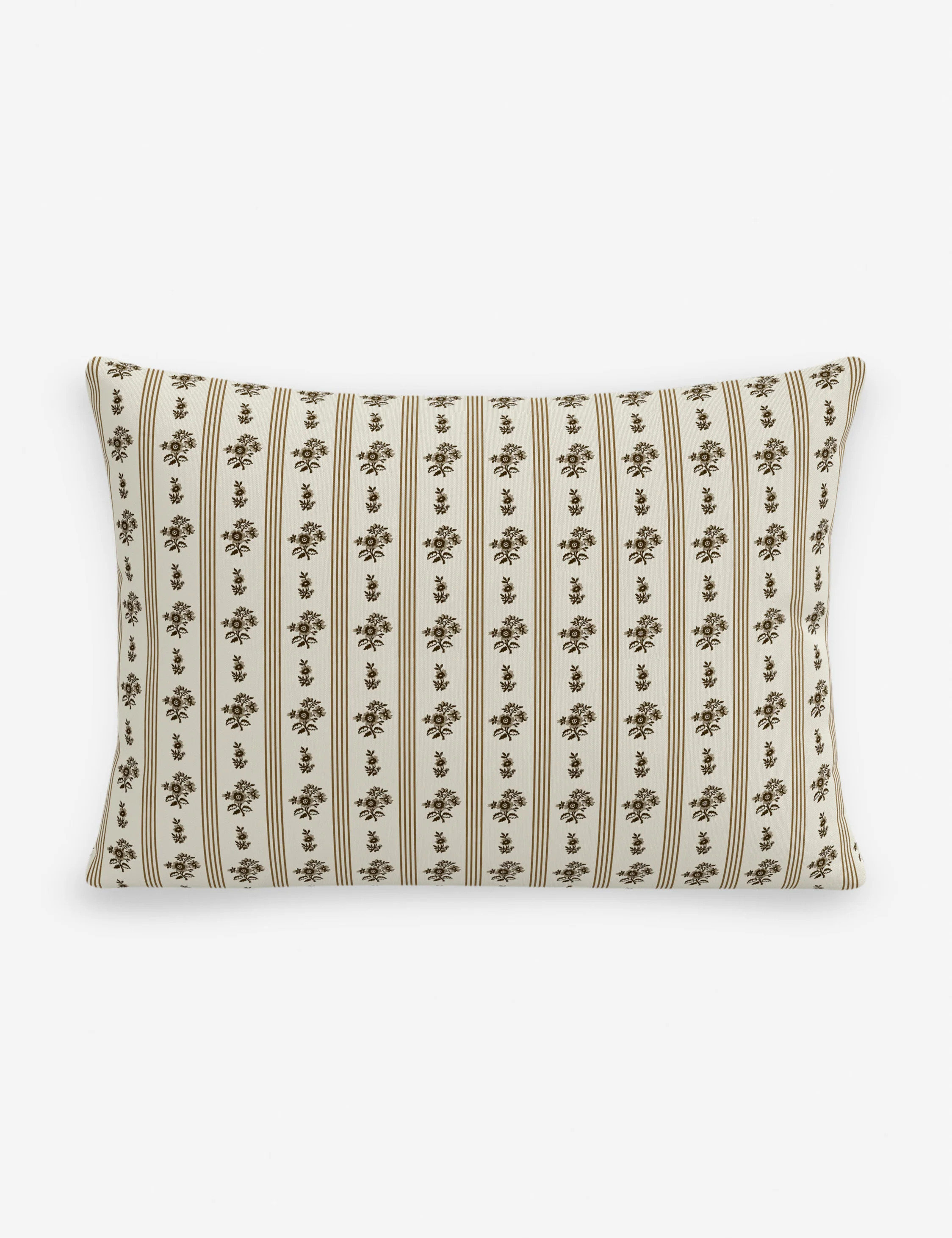 Libby Indoor / Outdoor Pillow, Stripe Sesame, 15" x 22 | Lulu and Georgia 