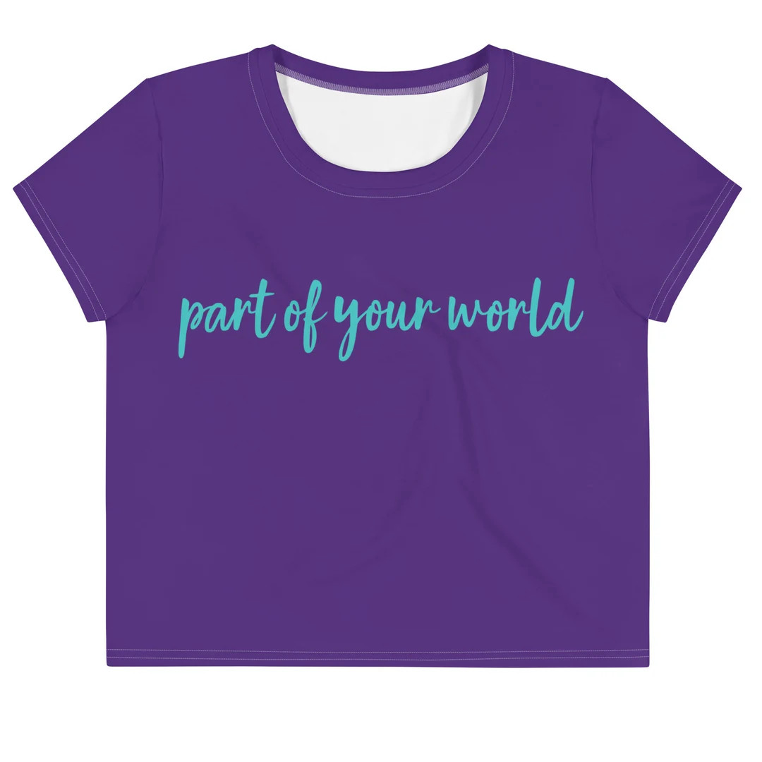 PART of YOUR WORLD || All-Over Print Crop Tee | Etsy (US)