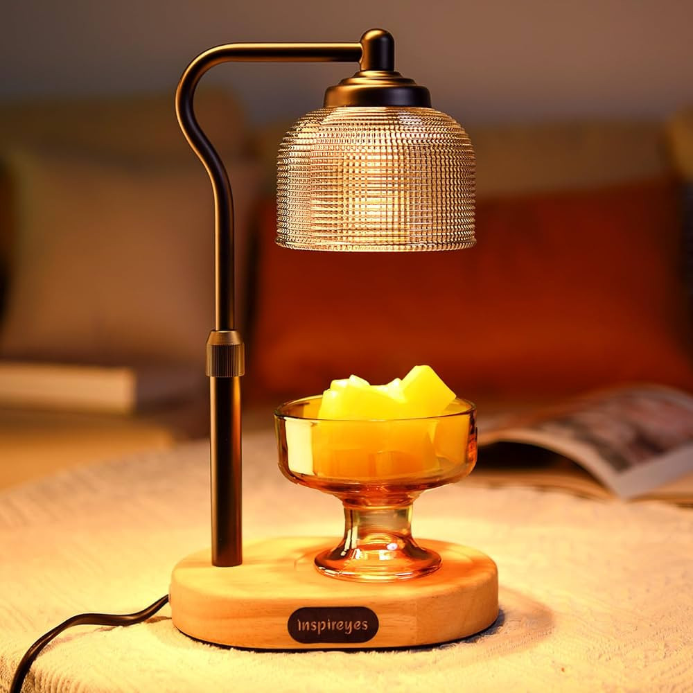 Inspireyes Candle Warmer Lamp, Height Adjustable Electric Candle Warmer, Wax Melter with Timer, S... | Amazon (US)