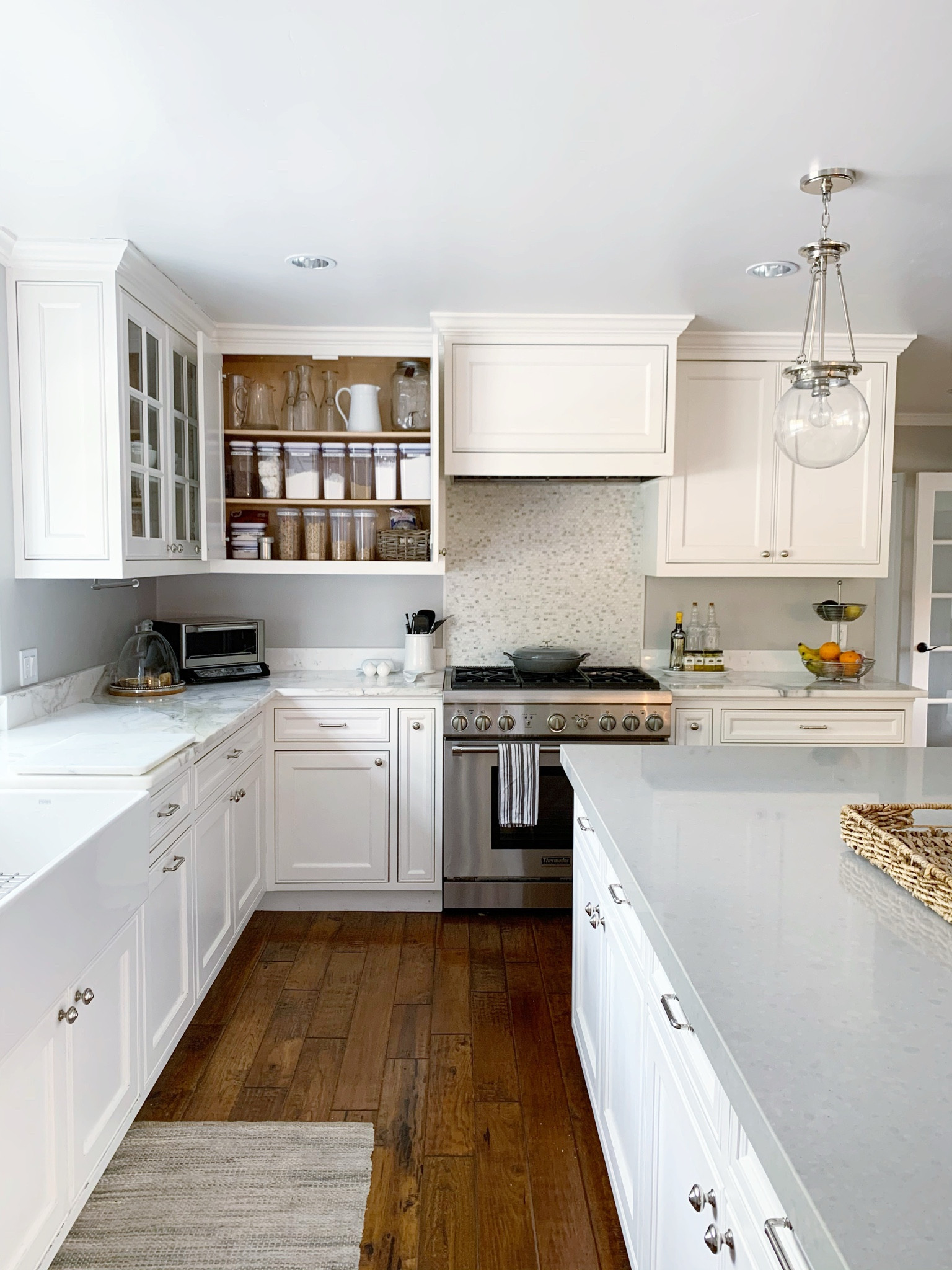 Space planning this kitchen was a total game changer! We were able to create more space and provide so much more efficiency and function. These food storage containers are great - we have used them countless times! 

#LTKhome #LTKfamily
