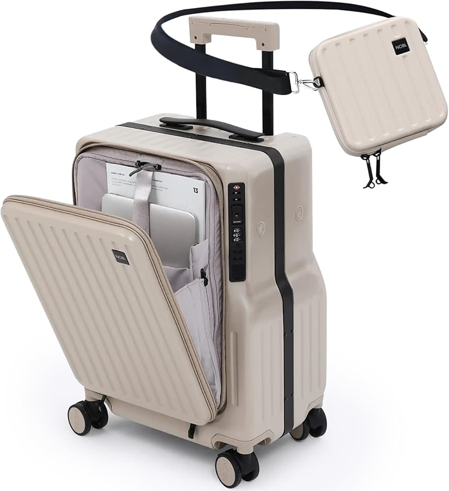 NOBL Duo Carry Carry-On Luggage with Detachable Side Bag, 22.1x14.6x10.5 Airline Approved, Noble ... | Amazon (US)