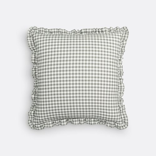 Georgette Gingham 100% Washed Cotton Cushion Cover | La Redoute (UK)