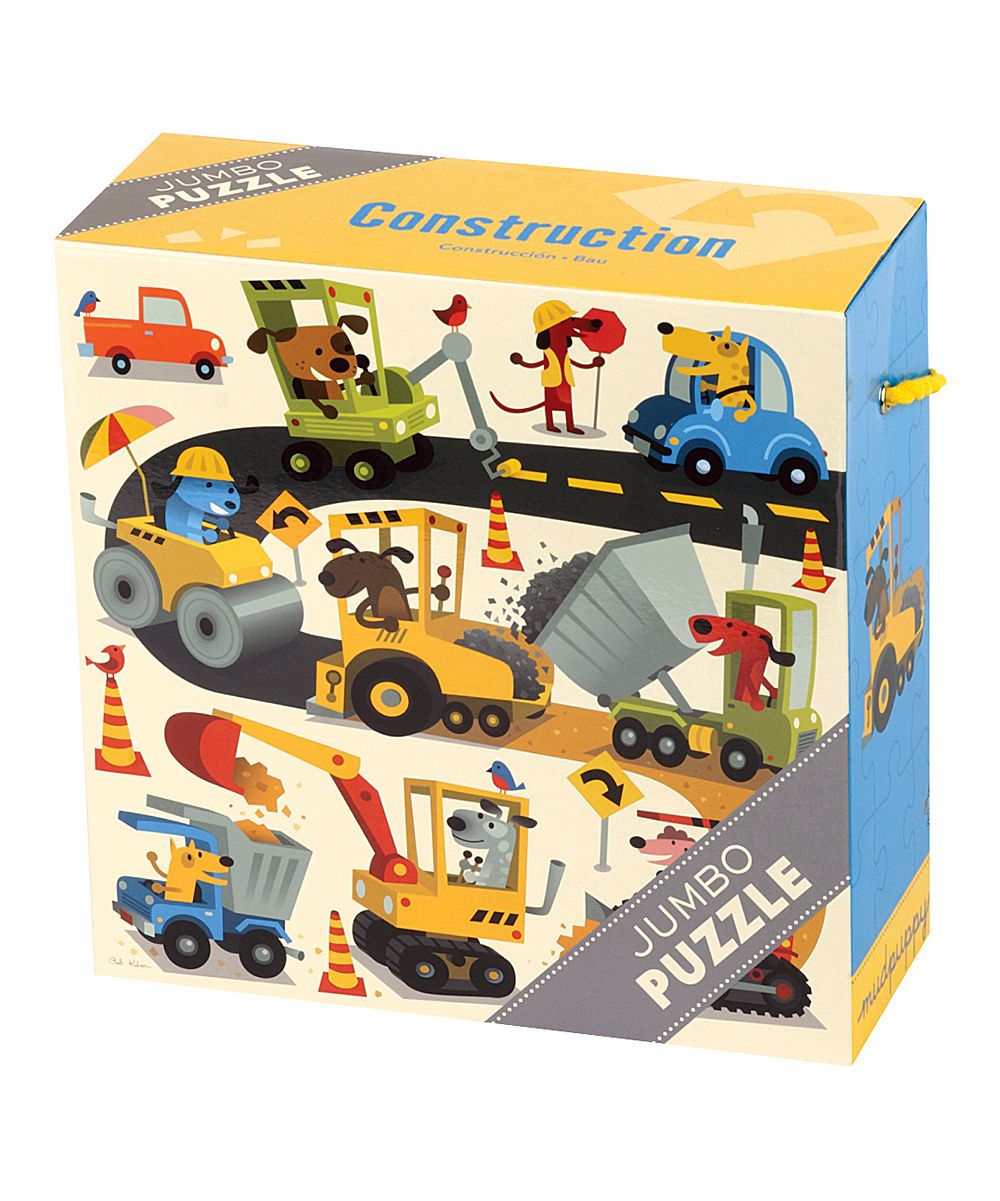 Mudpuppy Puzzles - Construction Jumbo Puzzle | Zulily